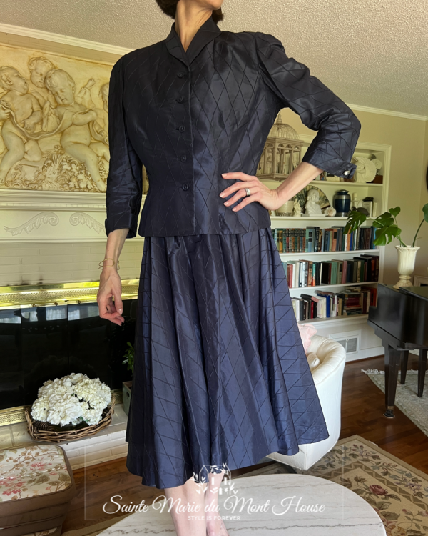 1940’s - 1950’s Two-Piece Navy Suit - Image 3